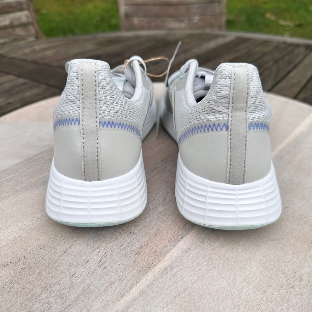Adidas Women's QT Racer Sport Low Top Running Shoe Grey Mint Q46322 Size 9 - Picture 6 of 10